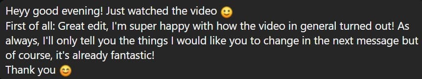 Testimonial from Philipp