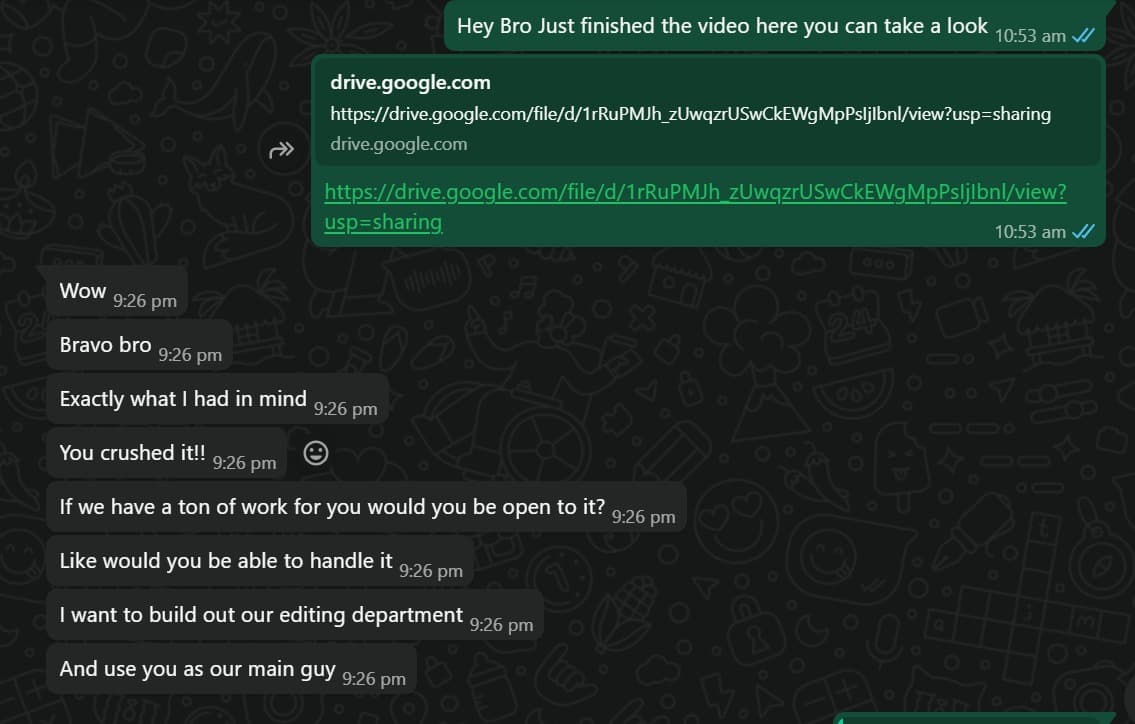 Testimonial from jake